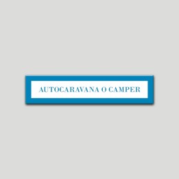 Placa distintivo Campamentos de Turismo- Especialidad - Autocaravana o Camper.Andalucía.