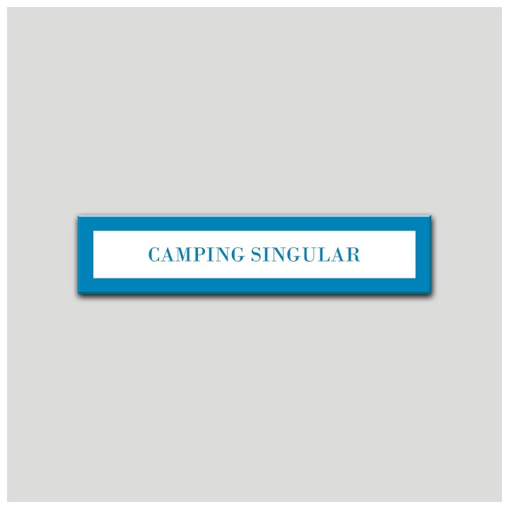 Placa distintivo Campamentos de Turismo- Especialidad - Camping Singular.Andalucía.