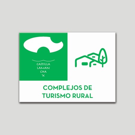 Placa distintivo Complejos de Turismo Rural -  Castilla y la Mancha.