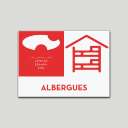 Placa distintivo - Albergue - Castilla y la Mancha.