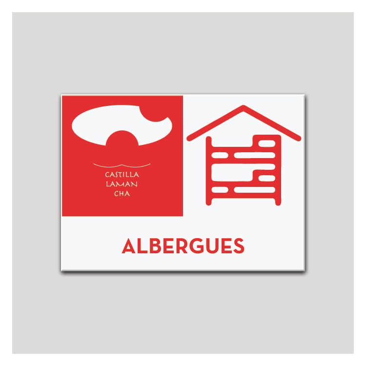 Placa distintivo - Albergue - Castilla y la Mancha.