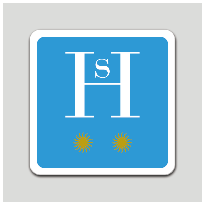 Placa distintivo hostal dos estrellas - Madrid