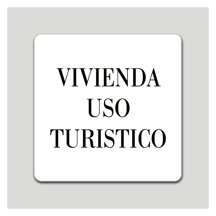 Placa distintivo vivienda uso turístico - Madrid