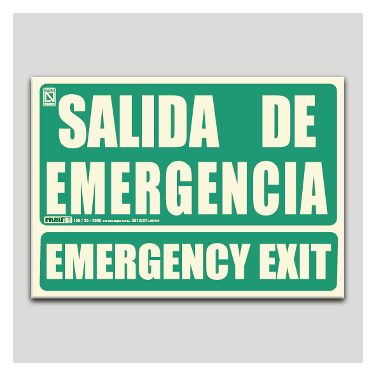 Salida de emergencia - Emergency Exit Salida de emergencia - Emergency Exit