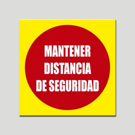 Keep safe distance (Rough sticker) Keep safe distance (Rough sticker)