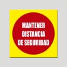 Keep safe distance  (Rough sticker)
