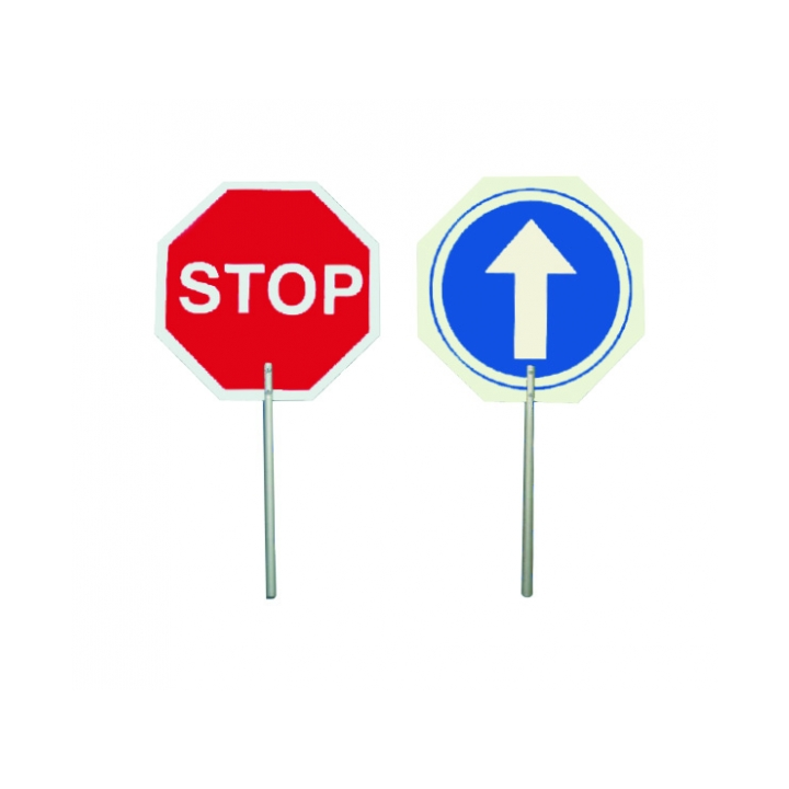 Paleta STOP / Dirección obligatoria