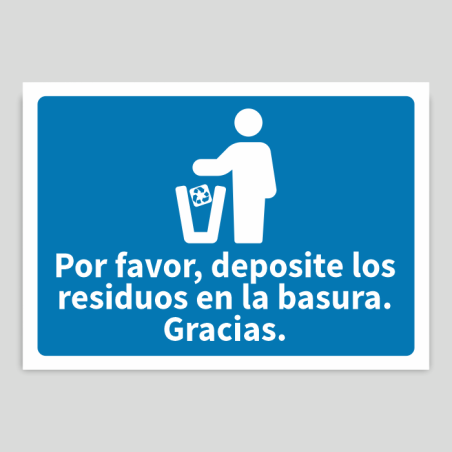 Depositar residuos en la basura papel-cartón Depositar residuos en la basura papel-cartón