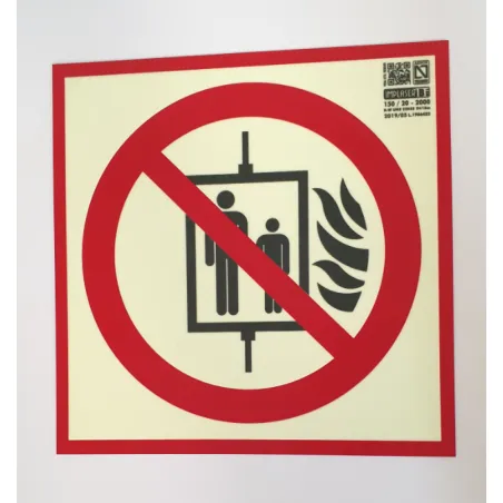 No utilizar en caso de incendio (ascensor) No utilizar en caso de incendio (ascensor)