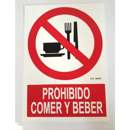 Prohibido comer y beber Prohibido comer y beber