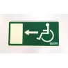 Salida de emergencia accesible a la izquierda Salida de emergencia accesible a la izquierda