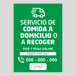Reparto a domicilio - recoger en tienda - información - Verde
