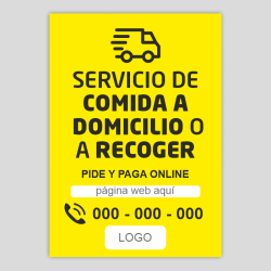 Reparto a domicilio - recoger en tienda - información - Amarillo