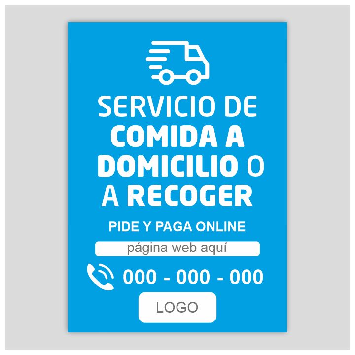 Reparto a domicilio - recoger en tienda - información - Azul