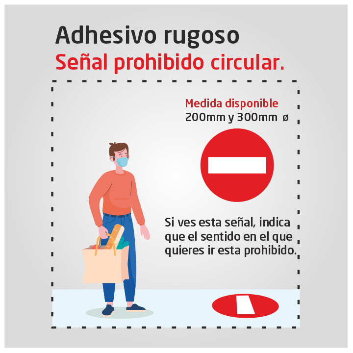 Keep safe distance  (Rough sticker)