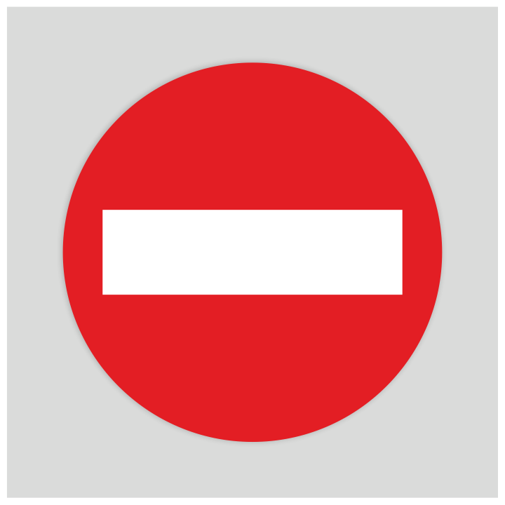 Flux de clients - prohibit el pas - Adhesiu rugós sòl