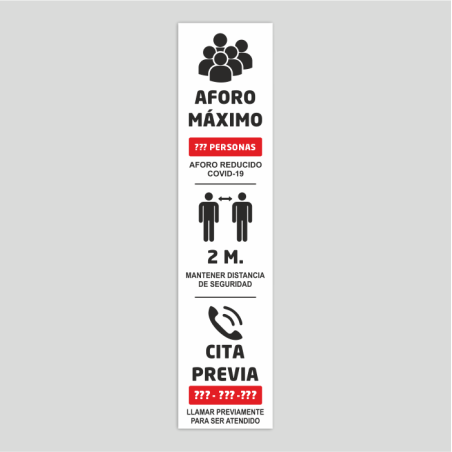 Aforo máximo Aforo máximo