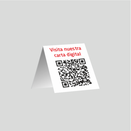 Código QR Carta Menú - mesa - PVC 1mm (plástico) Código QR Carta Menú - mesa - PVC 1mm (plástico)
