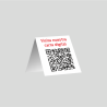 Código QR Carta Menú - mesa - PVC 1mm (plástico)
