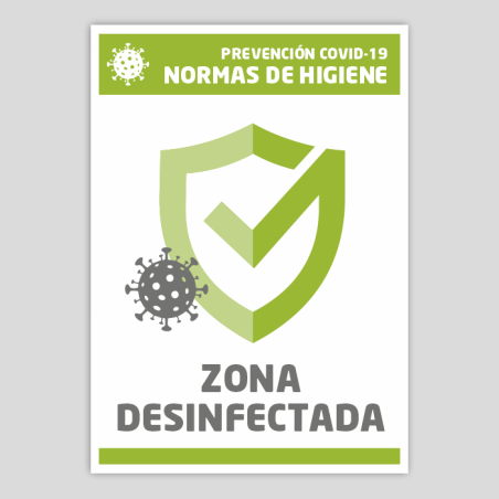 Zona desinfectada (Normes d'higiene)