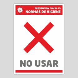 No usar (Normas de higiene)