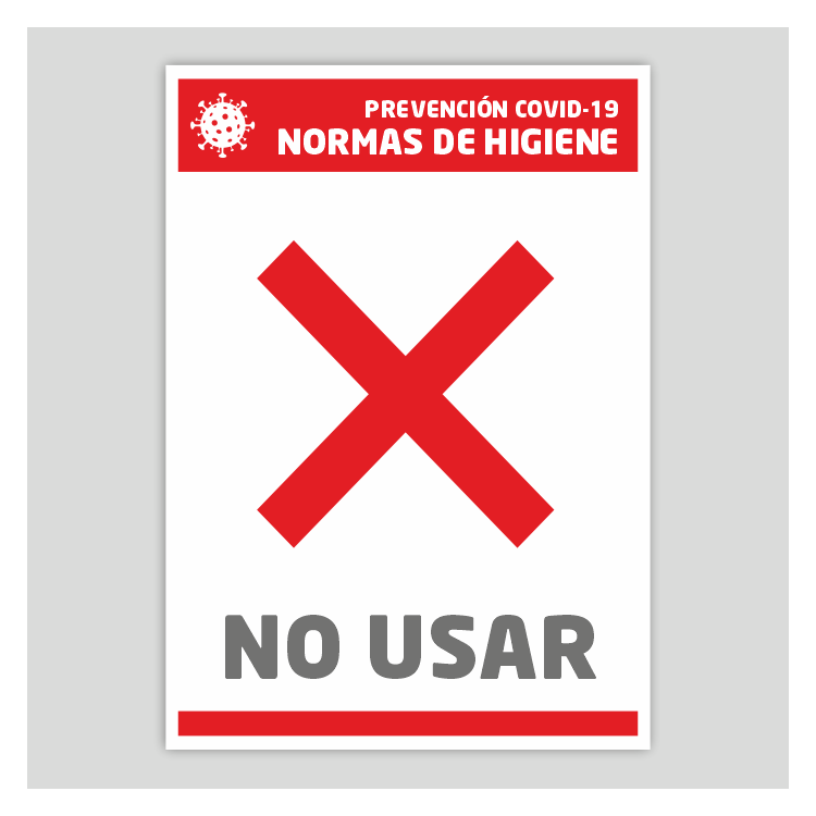 No usar (Normas de higiene)