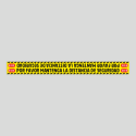 Keep safe distance  (Rough sticker)
