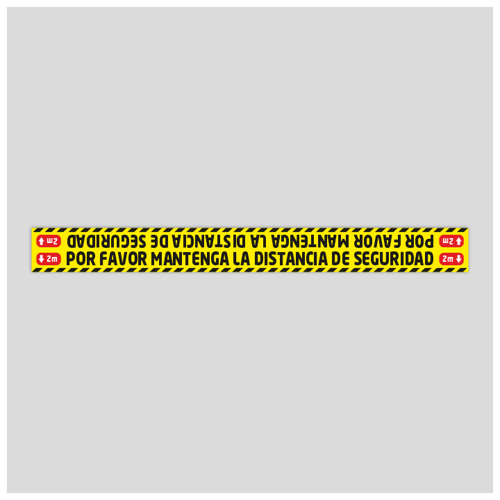 Keep safe distance  (Rough sticker)