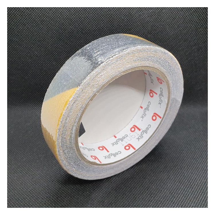 Anti-slip tape yellow black 25mm x 5m