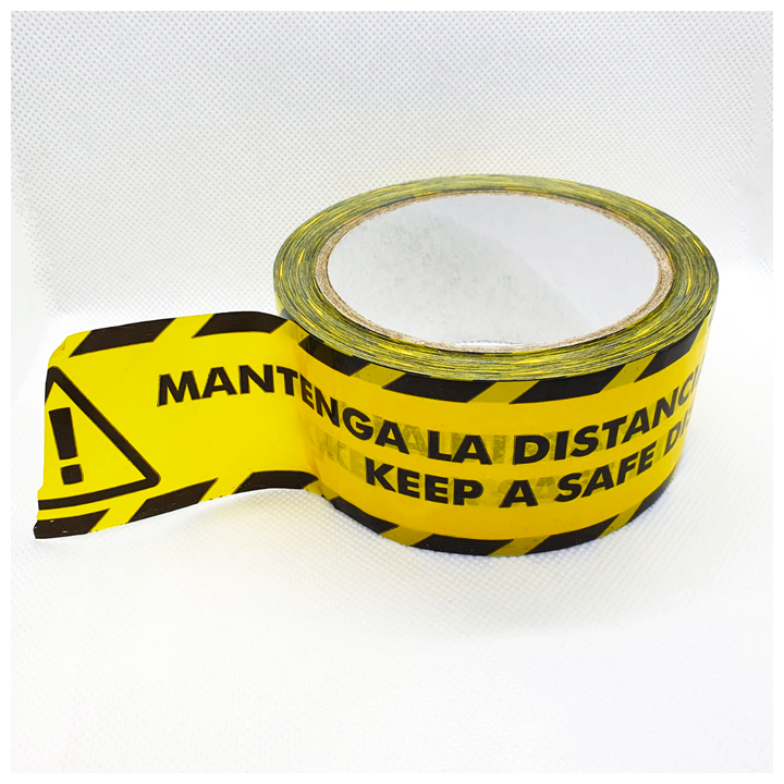 Adhesive tape  Keep a Safe distance 48m x 6cm