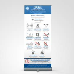 Roll-Up COVID-19 Medidas para prevenir el contagio