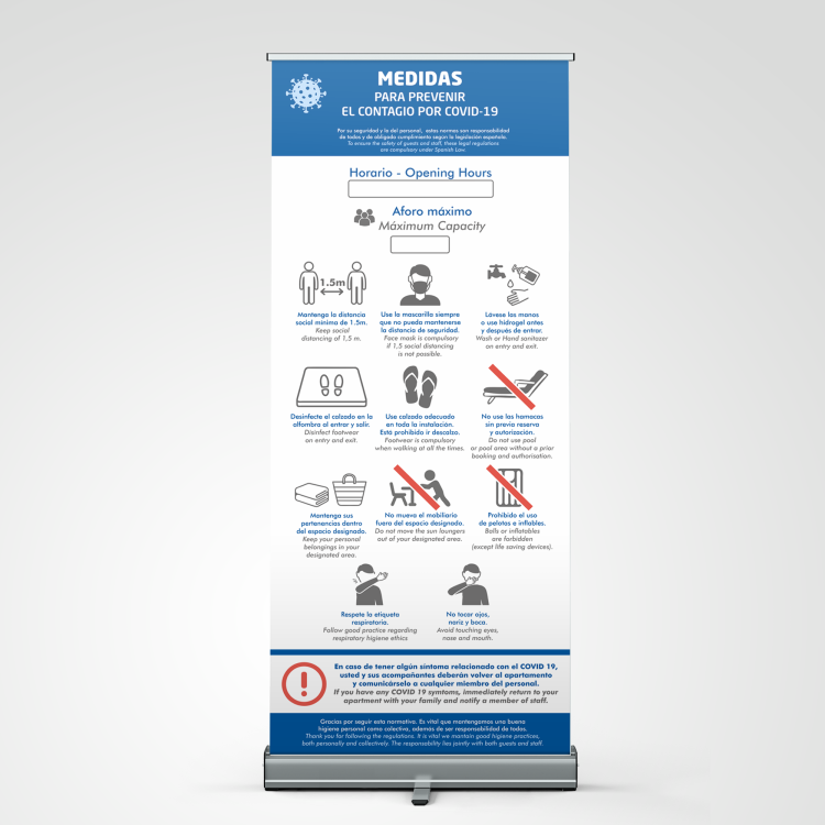 Roll-Up COVID-19 Medidas para prevenir el contagio Roll-Up COVID-19 Medidas para prevenir el contagio