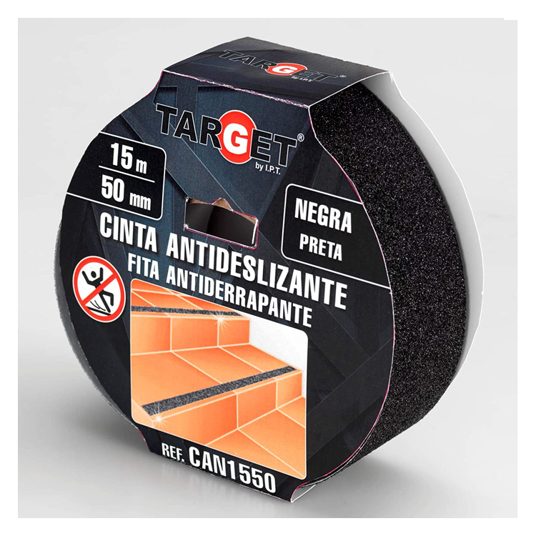 Cinta adhesiva antilliscant Negra 5m x 25mm