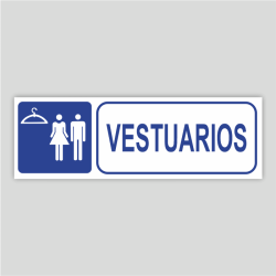 Cartel de Vestuarios