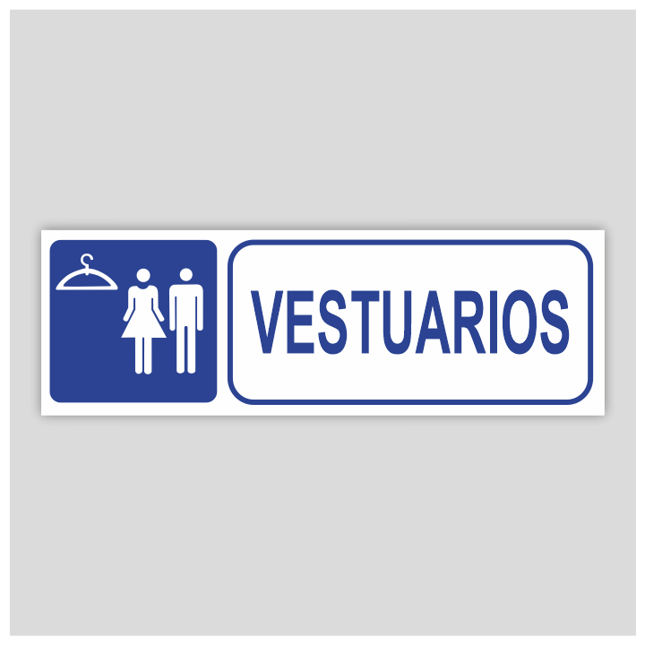 Cartel de Vestuarios