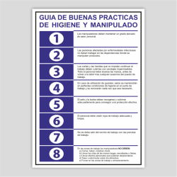 Cartel Guía de buenas prácticas de higiene y manipulado