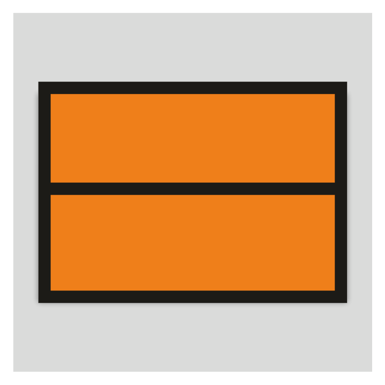Panel naranja adhesvio sin numeración Panel naranja adhesvio sin numeración