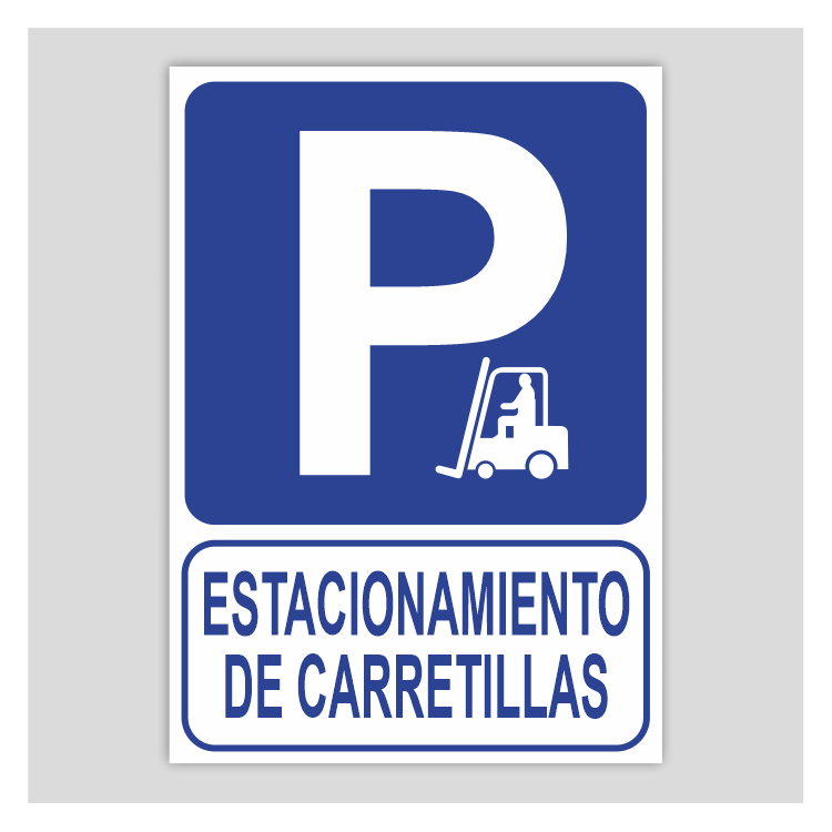 Cartell d'estacionament de carretons