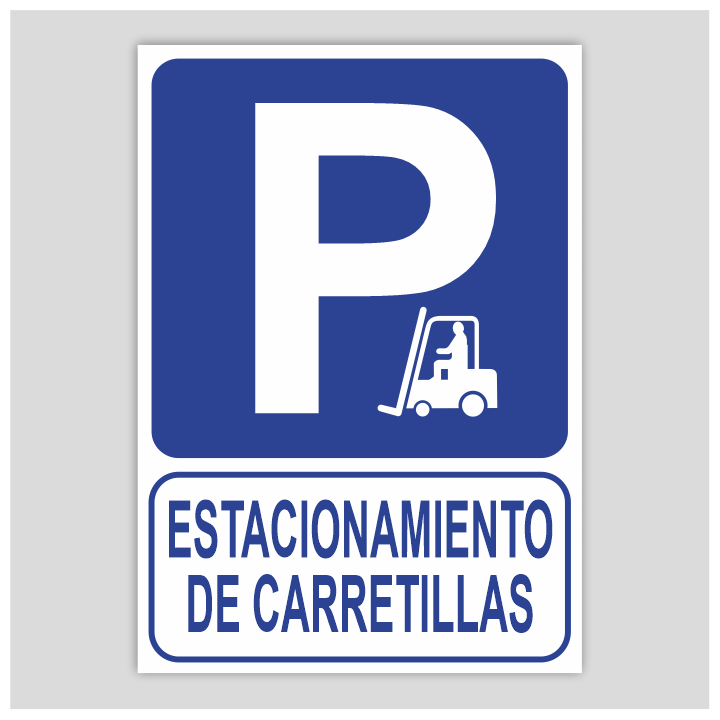 Cartell d'estacionament de carretons