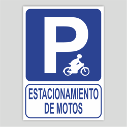 Cartell d'estacionament de motos