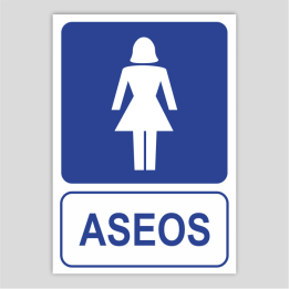 Cartell de lavabo femení