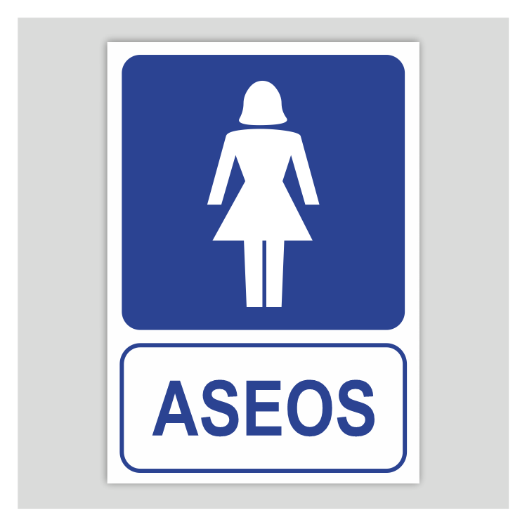 Cartel de aseo femenino