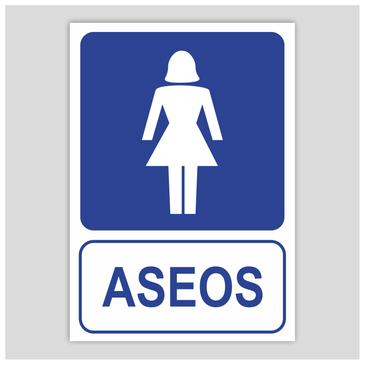Cartel de aseo femenino