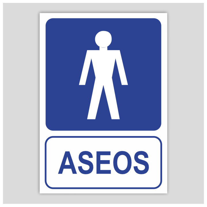 Cartell de lavabo masculí