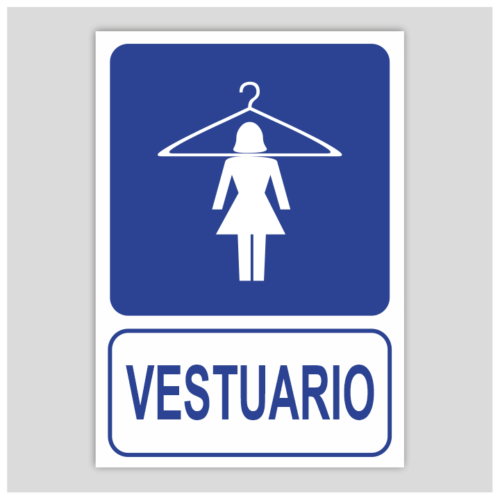 Cartel de vestuario femenino