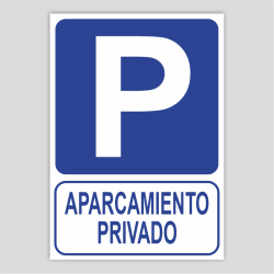 Cartell d'aparcament privat