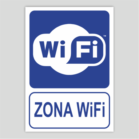 Cartel de Zona Wifi