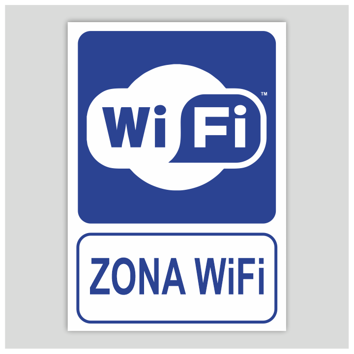 Cartel de Zona Wifi