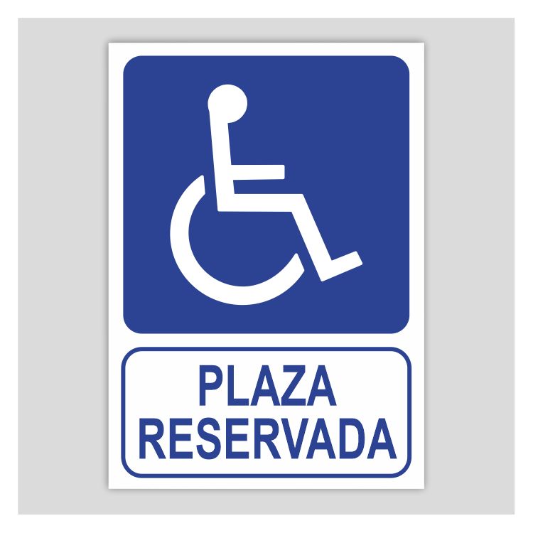 Cartell de Plaça reservada