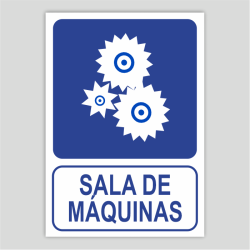 Cartell informatiu de sala de màquines